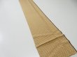 Photo2: 1G09z60  Japanese Kimono Silk  FABRIC Hemp Light brown 80.3x6.7 (2)