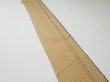 Photo4: 1G09z60  Japanese Kimono Silk  FABRIC Hemp Light brown 80.3x6.7 (4)