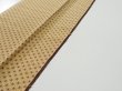 Photo6: 1G09z60  Japanese Kimono Silk  FABRIC Hemp Light brown 80.3x6.7 (6)