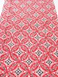 Photo1: 1G03z100  Japanese Kimono Silk  FABRIC Shippo Red 63.0x14.2 (1)