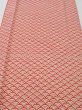 Photo1: 1I03z90  Japanese Kimono Silk  FABRIC Seigaiha Off-white 63.0x13.8 (1)