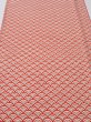 Photo1: 1I05z90  Japanese Kimono Silk  FABRIC Seigaiha Off-white 63.0x13.8 (1)