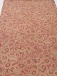 Photo1: 1I01z60  Japanese Kimono Crepe Silk  FABRIC Umbrella Red-Brown 43.3x14.2 (1)