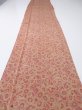 Photo6: 1I04z100  Japanese Kimono Crepe Silk  FABRIC Umbrella Red-Brown 71.7x14.2 (6)