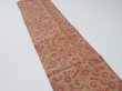 Photo3: 1I10z30  Japanese Kimono Crepe Silk  FABRIC Umbrella Red-Brown 39.4x6.7 (3)