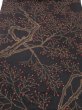 Photo1: 3M01z60  Japanese Kimono Silk  FABRIC Branch Black 37.8x13.8 (1)