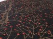 Photo4: 3M01z60  Japanese Kimono Silk  FABRIC Branch Black 37.8x13.8 (4)
