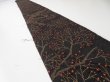 Photo1: 3M08z40  Japanese Kimono Silk  FABRIC Branch Black 55.9x6.7 (1)