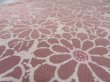 Photo5: 4G04z80  Japanese Kimono Silk  FABRIC Chrysanthemum Rosy brown 59.8x14.6 (5)