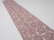 Photo4: 4G09z60  Japanese Kimono Silk  FABRIC Chrysanthemum Rosy brown 86.6x7.1 (4)