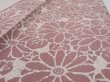 Photo5: 4G09z60  Japanese Kimono Silk  FABRIC Chrysanthemum Rosy brown 86.6x7.1 (5)