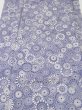 Photo1: 4G05z80  Japanese Kimono Silk  FABRIC Umbrella Dark lavender blue 63.8x13.8 (1)