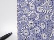 Photo10: 4G05z80  Japanese Kimono Silk  FABRIC Umbrella Dark lavender blue 63.8x13.8 (10)