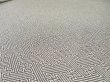 Photo4: 4F02z50  Japanese Kimono Silk  FABRIC Sayagata Gray 37.0x13.8 (4)