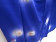 Photo3: 3312T01z890  Japanese Kimono Silk KOMON Yukiwa Dark lavender blue (3)