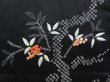 Photo4: 3318T08z560 Vintage Japanese Kimono Silk HAORI Nandin Black (4)