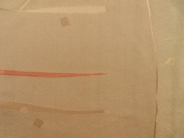 Photo4: 3326T05z580  Japanese Kimono Silk HAORI  Ochre (4)