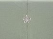 Photo7: 3527T03z820  Japanese Kimono Silk IROMUJI Plain Pistachio green (7)
