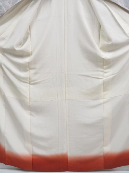 Photo5: 3607T02z850 Vintage Japanese Kimono Silk KOMON Flower Gray (5)