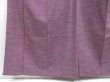 Photo4: 3611T10z910 Vintage Japanese Kimono Silk TSUMUGI  Dull purple (4)