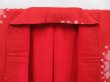 Photo8: 3725T13z570 Vintage Japanese Kimono Silk MEISEN Flower Red (8)