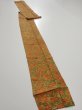 Photo5: 2L09z70  Japanese Kimono Silk  FABRIC Branch Orange-Brown 85.8x6.7 (5)