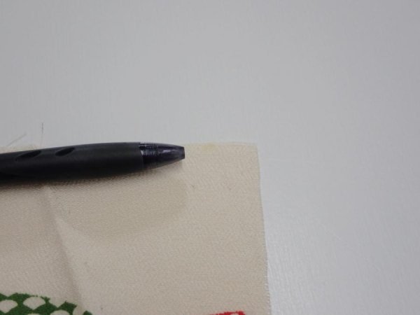 Photo6: 2K07z30  Japanese Kimono Silk  FABRIC Crane Off-white 43.3x6.7 (6)