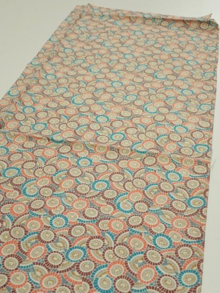 Photo3: 2J01z50  Japanese Kimono Silk  FABRIC Umbrella Gray 39.4x14.6 (3)