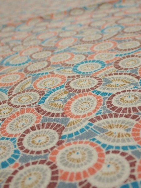 Photo3: 2J02z50  Japanese Kimono Silk  FABRIC Umbrella Gray 39.4x14.6 (3)