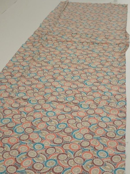 Photo3: 2J03z90  Japanese Kimono Silk  FABRIC Umbrella Gray 63.8x14.6 (3)