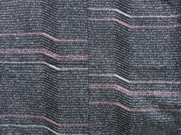 Photo5: 3822T01z810  Japanese Kimono Silk KOMON  Black (5)