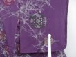 Photo6: 3907T01z880 Vintage Japanese Kimono Silk KOMON Flower Purple (6)