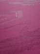 Photo4: 2N03z80  Japanese Kimono Silk  FABRIC Crane Wine red 84.3x15.4 (4)