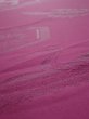 Photo4: 2N05z80  Japanese Kimono Silk  FABRIC Crane Wine red 85.8x15.4 (4)
