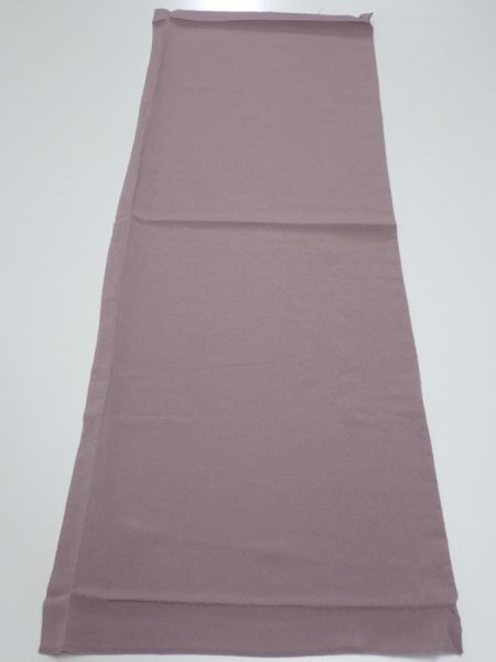 Photo5: 2V01z60  Japanese Kimono Crepe Silk  FABRIC Plain Ash rose 38.6x14.2 (5)