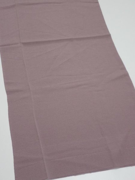 Photo2: 2V03z80  Japanese Kimono Crepe Silk  FABRIC Plain Ash rose 47.2x14.2 (2)