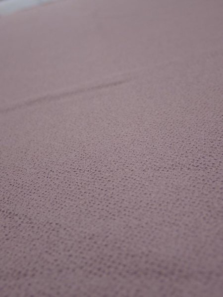 Photo4: 2V03z80  Japanese Kimono Crepe Silk  FABRIC Plain Ash rose 47.2x14.2 (4)
