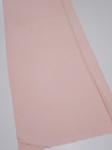Photo3: 2P03z50  Japanese Kimono Silk  FABRIC  Pink 44.9x13.8 (3)