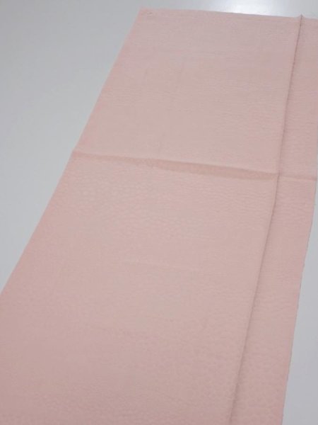 Photo4: 2P03z50  Japanese Kimono Silk  FABRIC  Pink 44.9x13.8 (4)