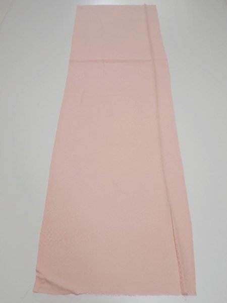 Photo5: 2P03z50  Japanese Kimono Silk  FABRIC  Pink 44.9x13.8 (5)