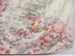Photo7: 4001T06z900 Vintage Japanese Kimono Silk TSUKESAGE Flowers Off-white (7)