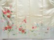 Photo4: 4003T08z910 Vintage Japanese Kimono Silk FURISODE Chrysanthemum Off-white (4)