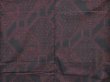 Photo5: 4016T09z790 Vintage Japanese Kimono Silk TSUMUGI Flower Black (5)