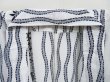 Photo7: 4019T01z480 Vintage Japanese Kimono Cotton YUKATA Wisteria Off-white (7)