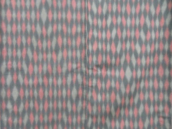 Photo5: 4025T02z570 Vintage Japanese Kimono Silk HITOE KOMON  Moss grey (5)