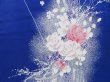 Photo6: 4025T13z970  Japanese Kimono Silk KOMON Rose Dark lavender blue (6)