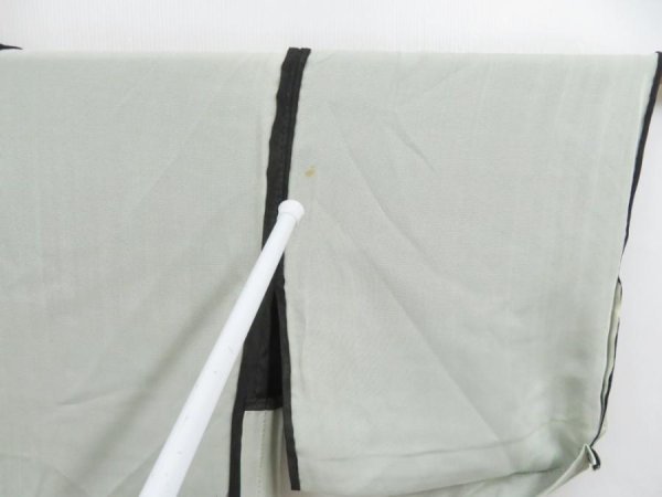 Photo8: 4107T07z320 Vintage Japanese Kimono Silk NIJUSHA HAORI Flower Black (8)