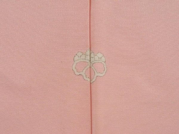Photo5: 4114T01z580 Vintage Japanese Kimono Silk HAORI Plum blossom Pink (5)