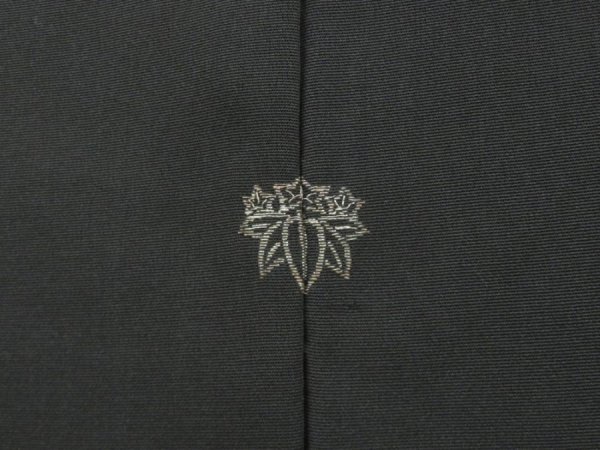 Photo5: 4114T02z580 Vintage Japanese Kimono Silk HAORI Bird Black (5)