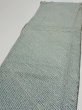 Photo3: 2Q04z80  Japanese Kimono Silk SHIBORI FABRIC  Dull blue 65.4x14.6 (3)
